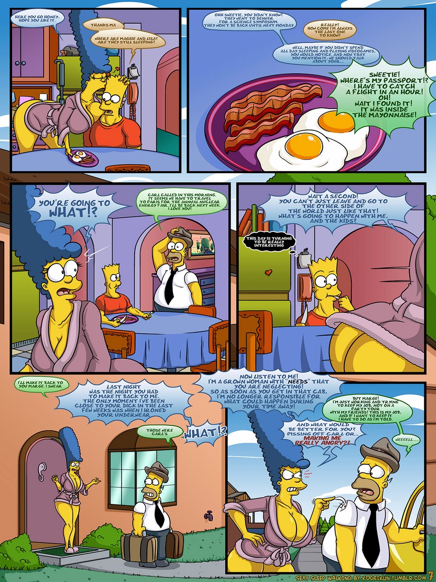 Porn comics Simpsons Bart and Marge
