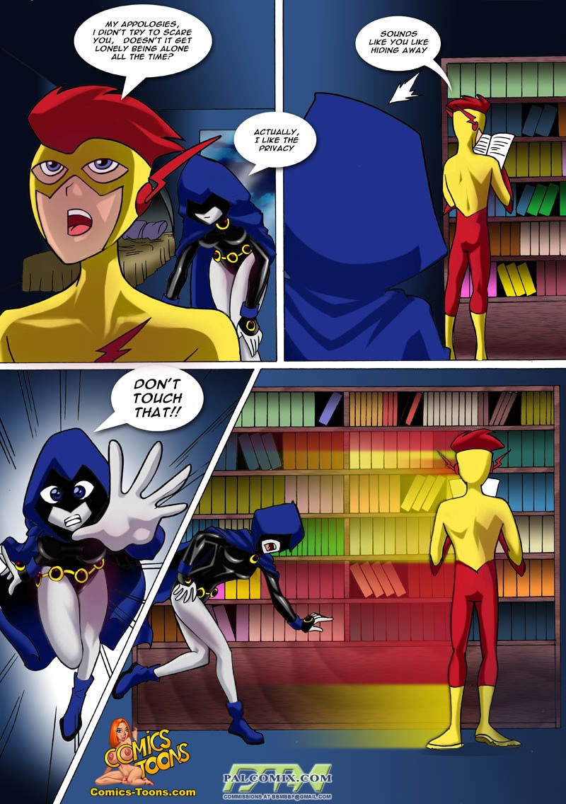 RAVEN X KID FLASH sex porn comics online