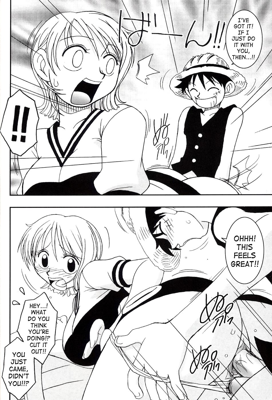 Nami and Luffy hentai manga online