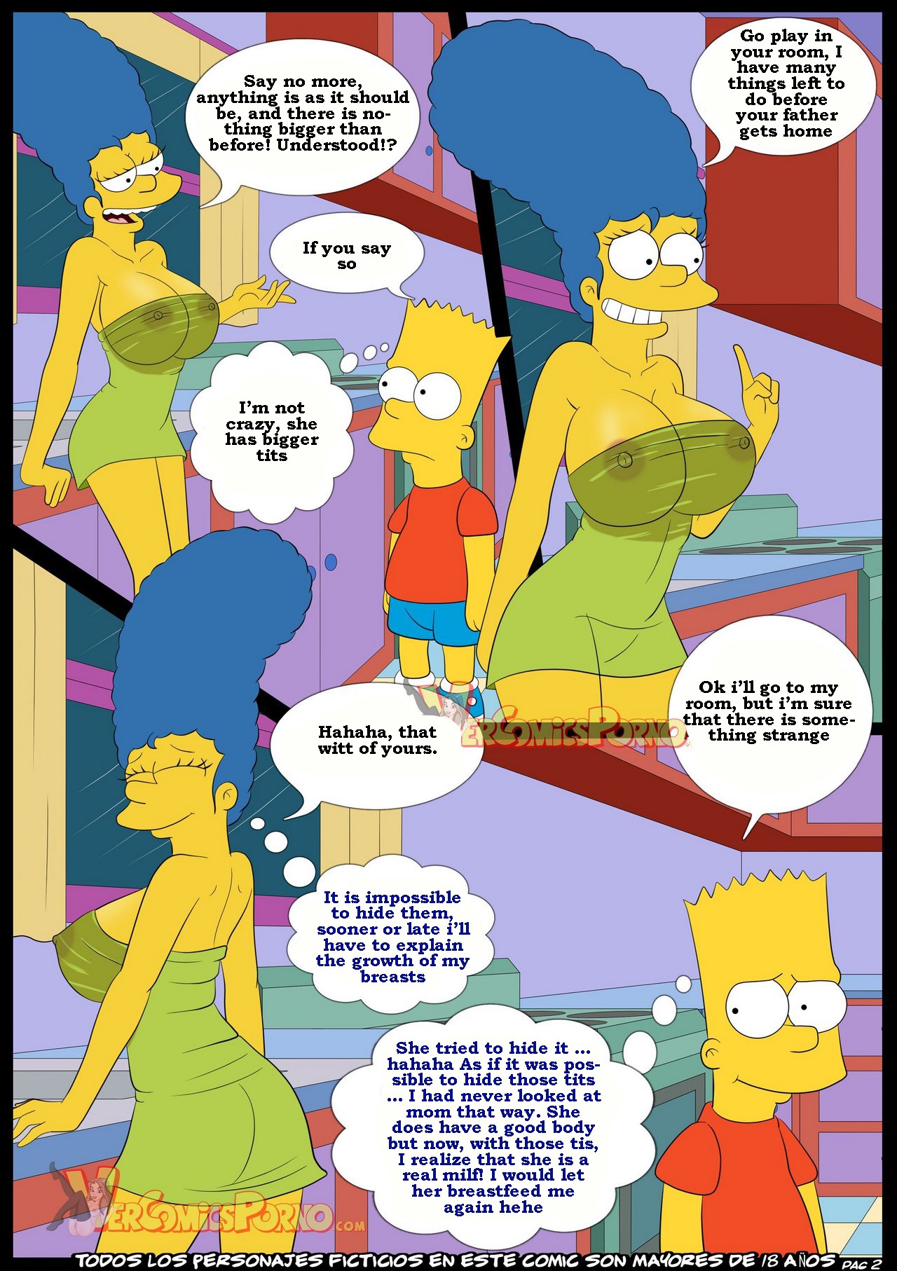 Marge simpson and bart porn comics vercomics