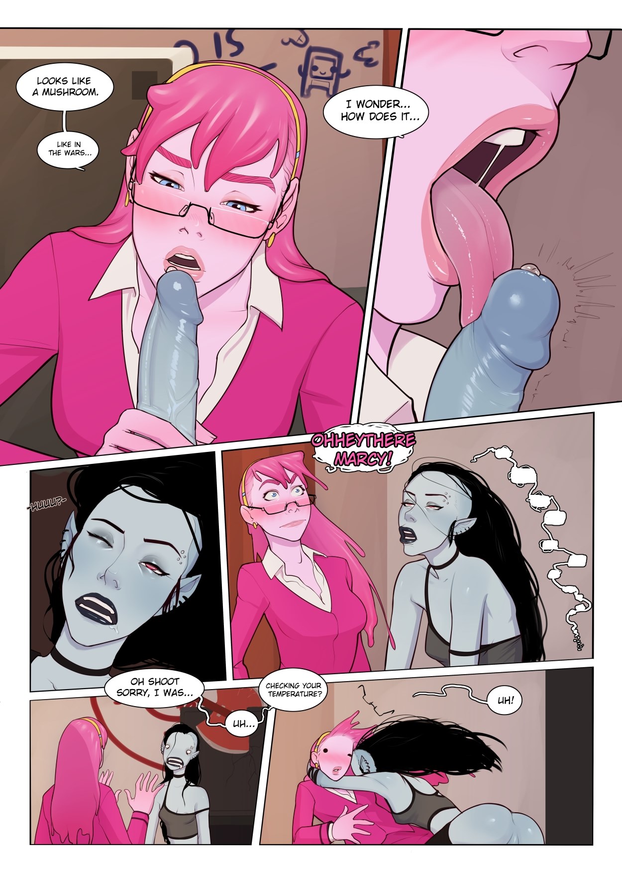 Bubblegum and marceline comic porn