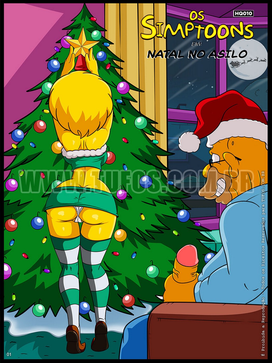Simpsons christmas at the retirement home porn comic