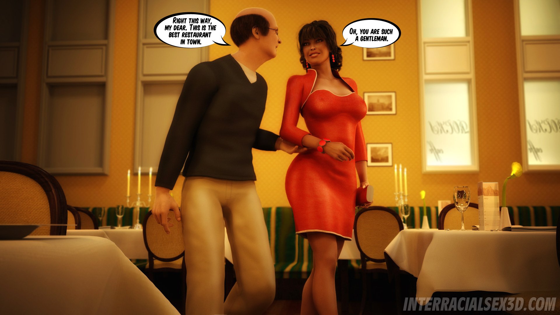 Interracialsex3D - Wedding Anniversary porn comic