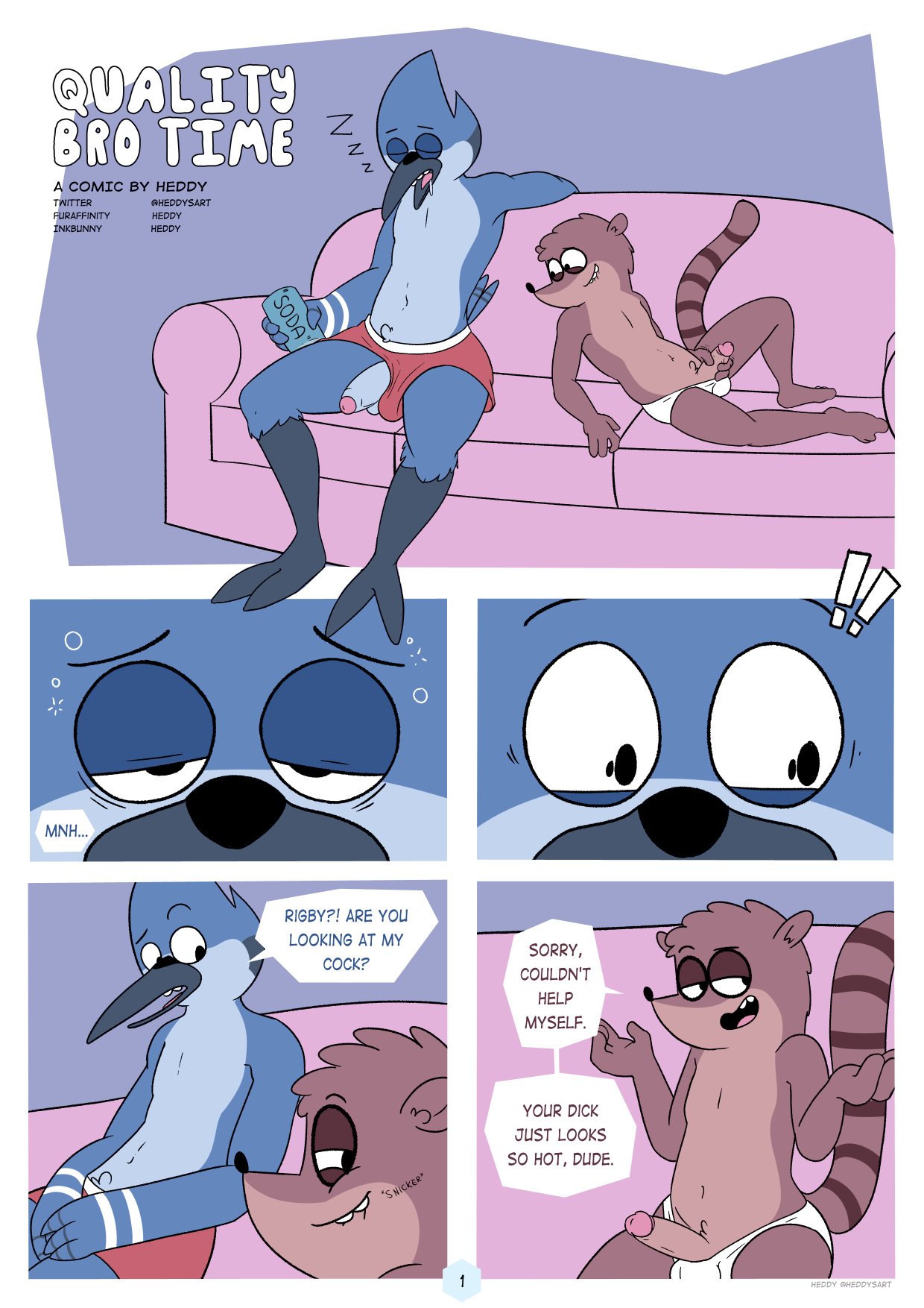 Mordecai and the rigby porn comics