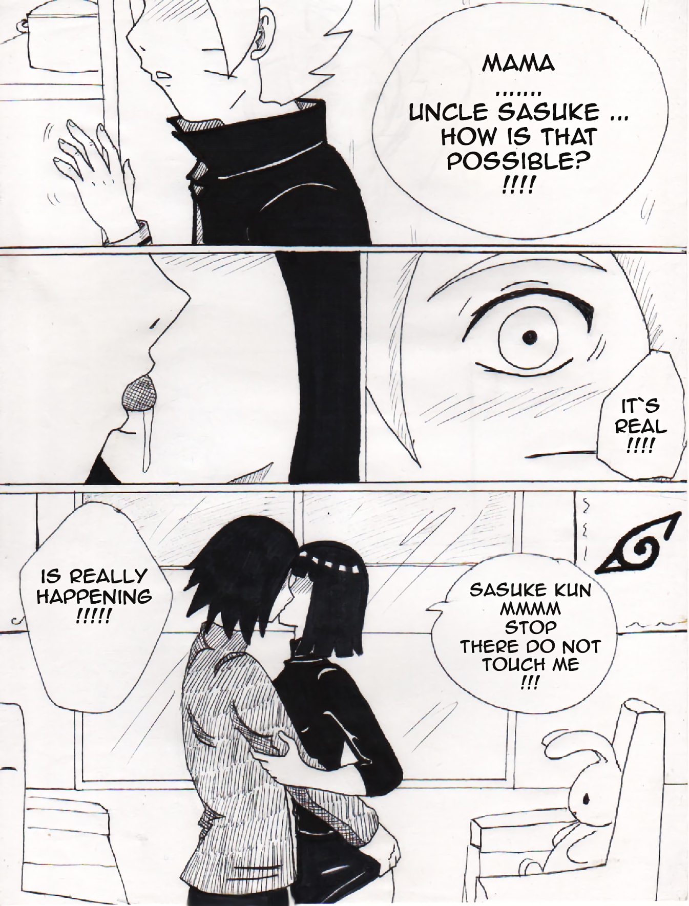 Sasuke y boruto comic porno