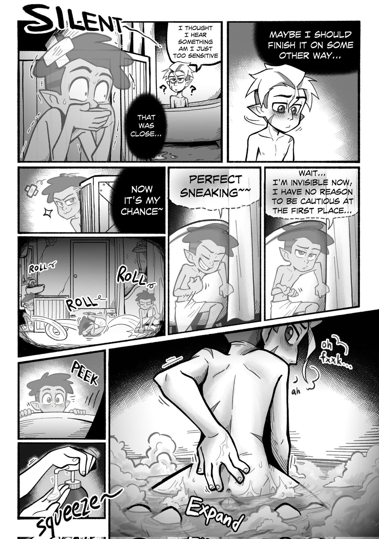 Kimchi Guster Bubble Bath The Owl House Gay Porn Comic