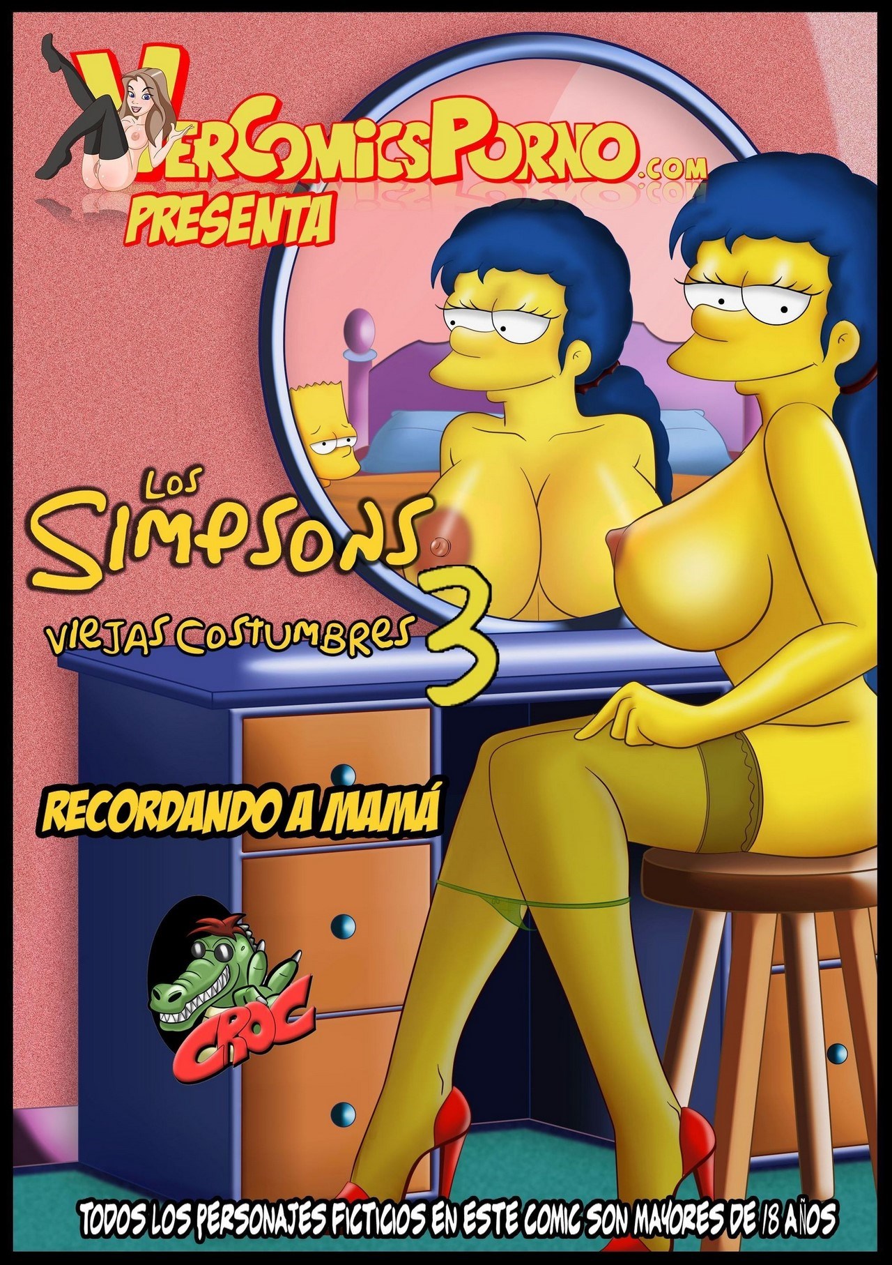 Marge Porn - Marge Simpson and Bart porn comics