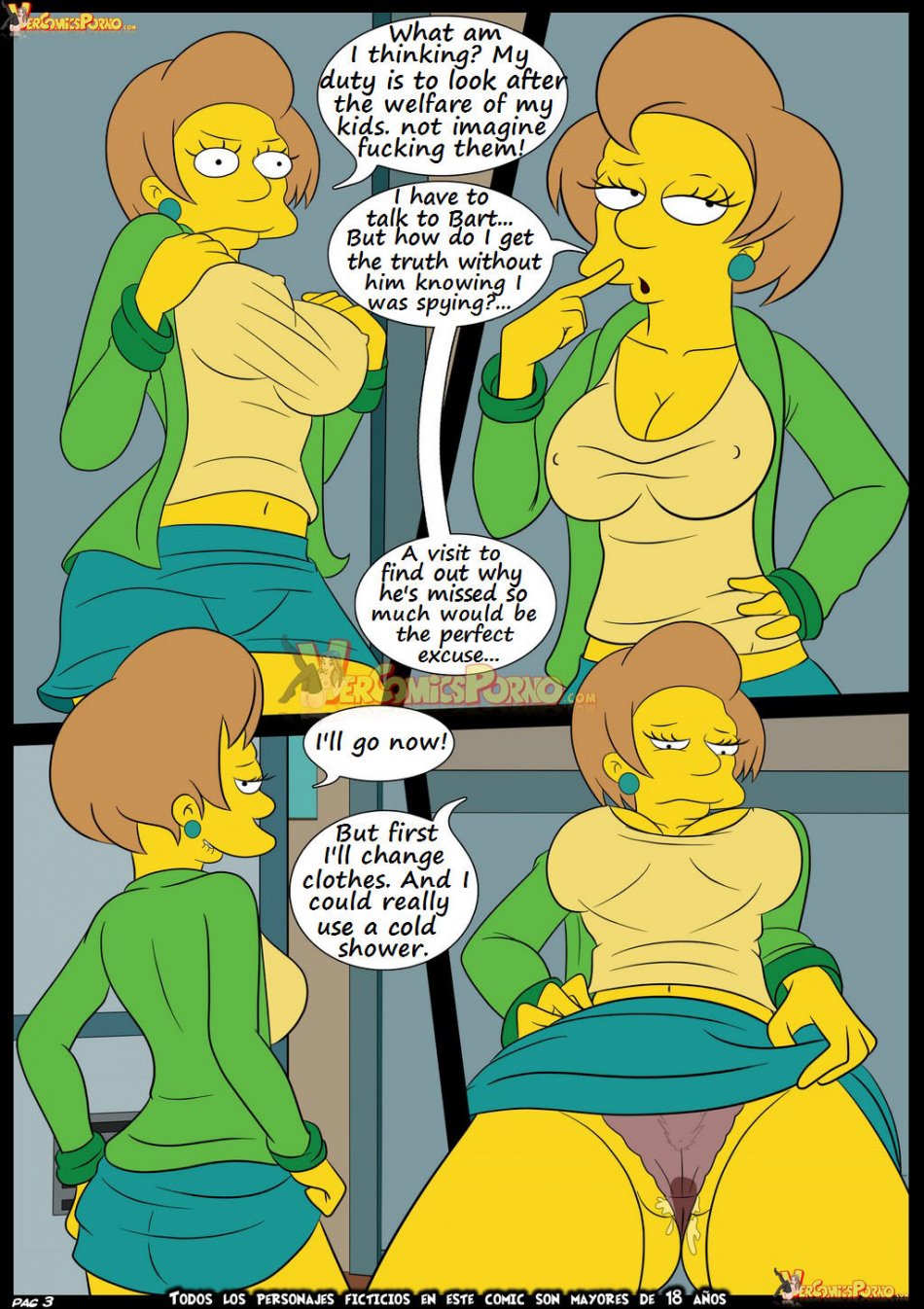 Edna Krabappel porn comic The Simpsons