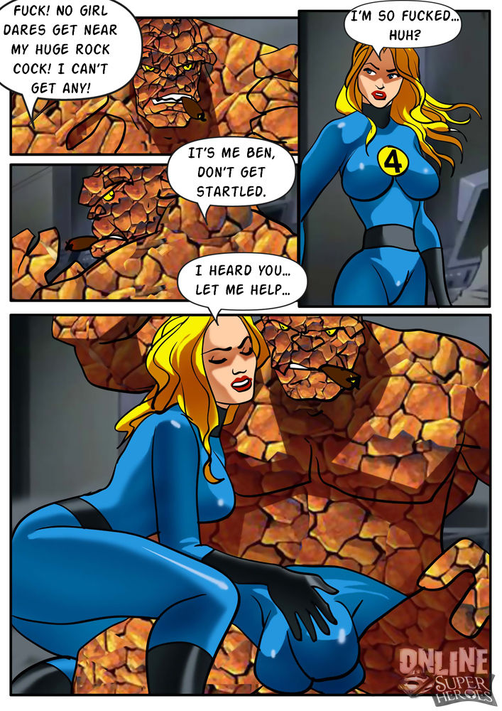 Invisible Woman gangbanged by the rest of the Fantastic Four