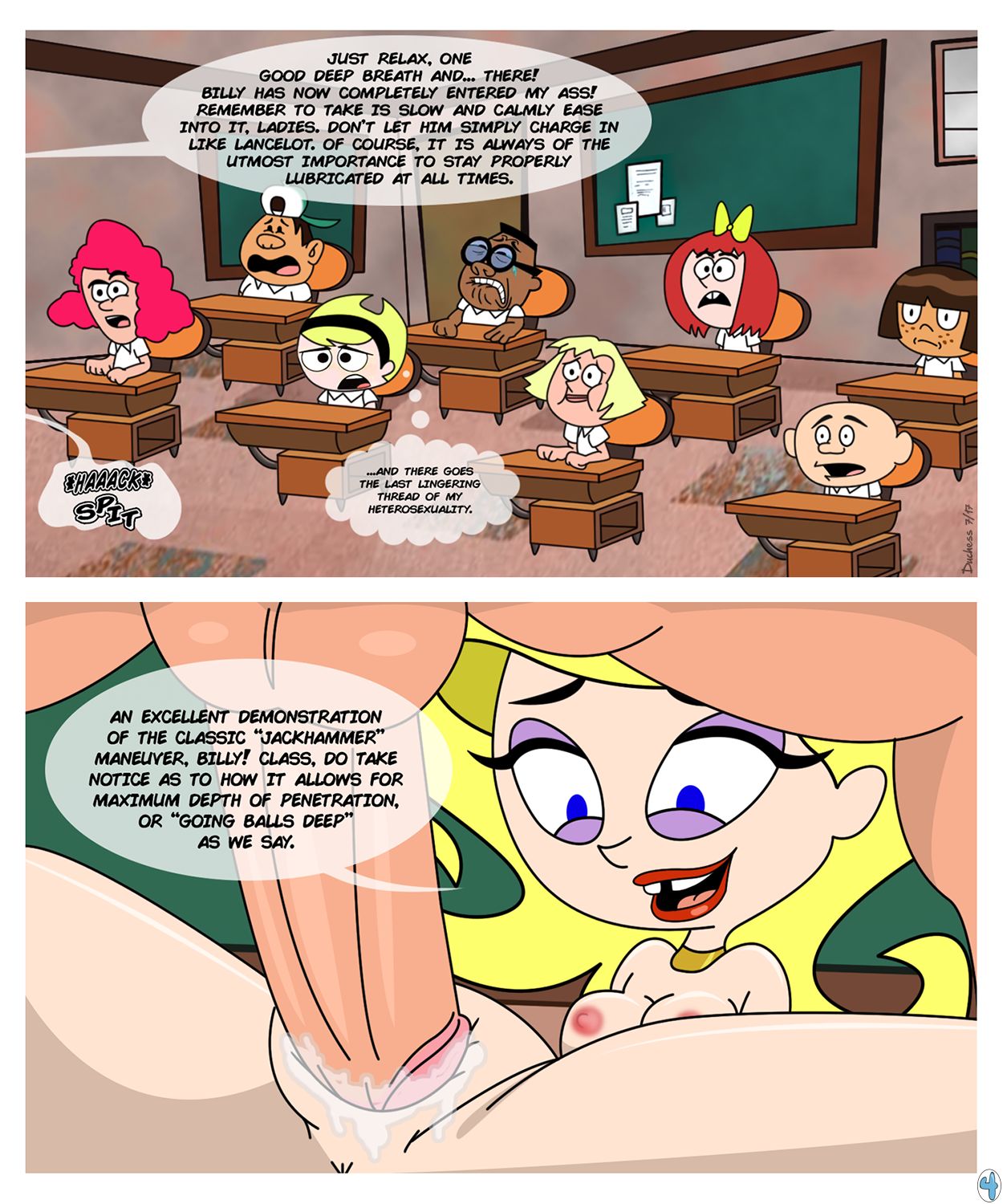 The grim adventures of billy and mandy porn comics online free in which Bil...