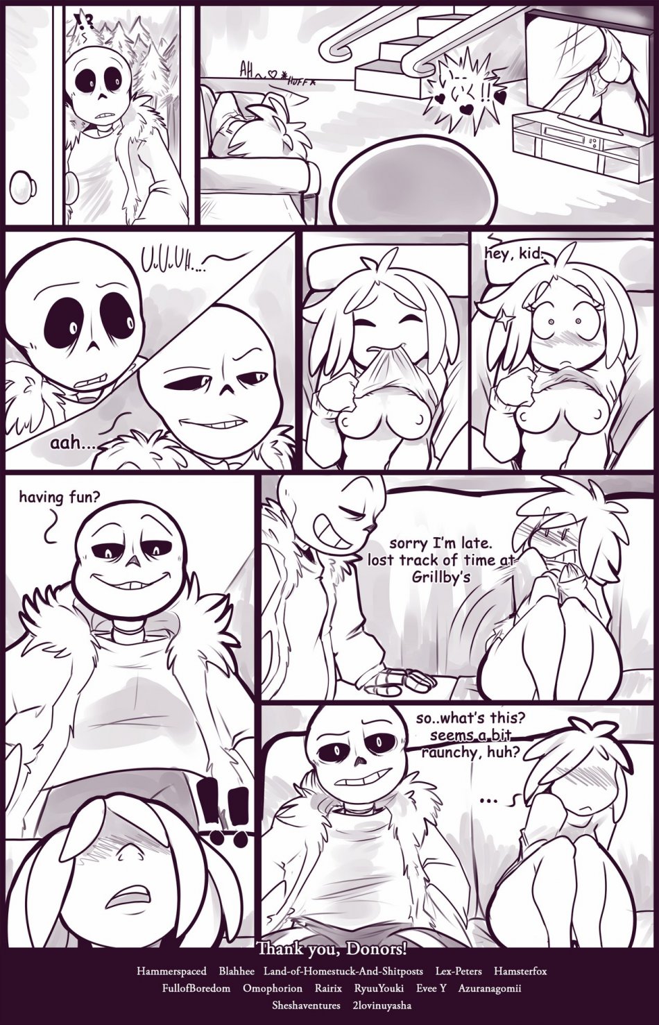 Frisk and Sans sex porn comics