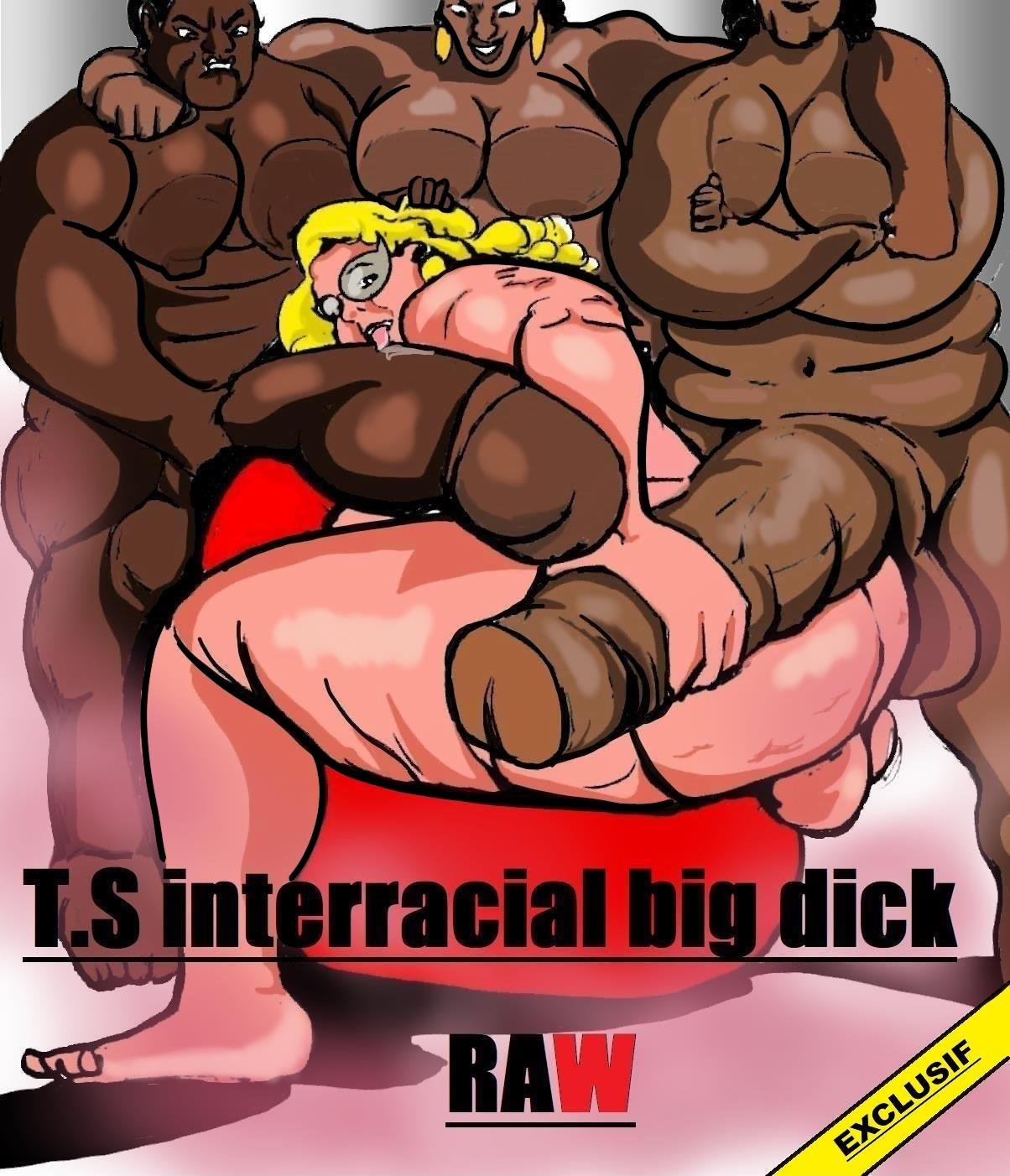 Huge Dick Shemale Cartoon - T.S Interracial big dick RAW Â» Porn comics free online