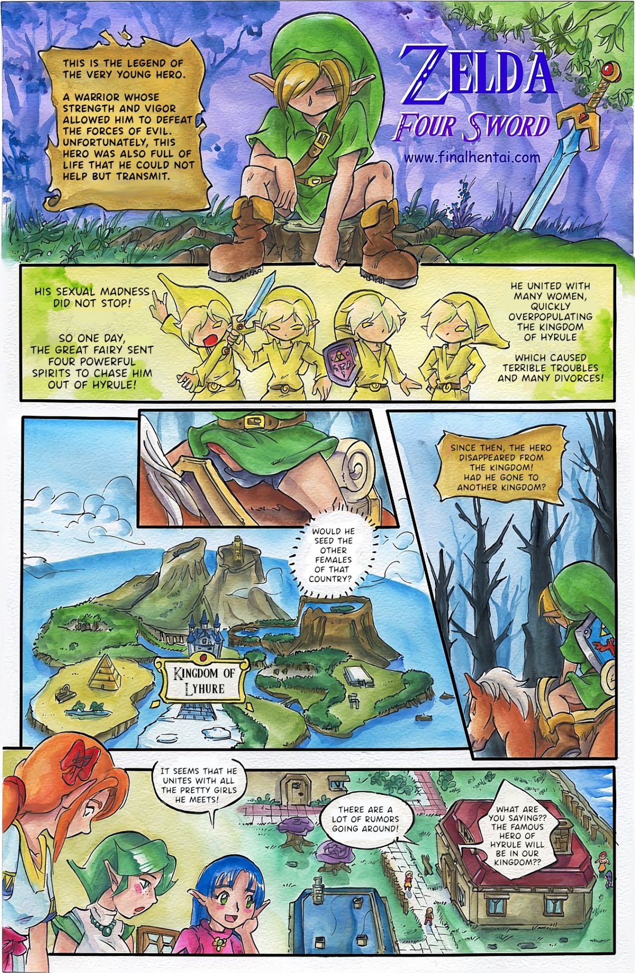 Passage - Zelda Four Sword English porn comic