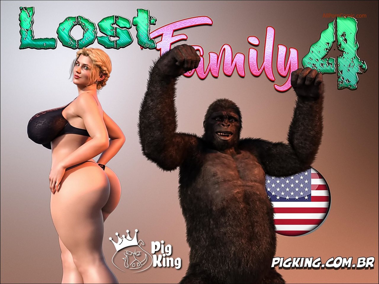 PigKing) - Lost Family 4 (English) porn comic