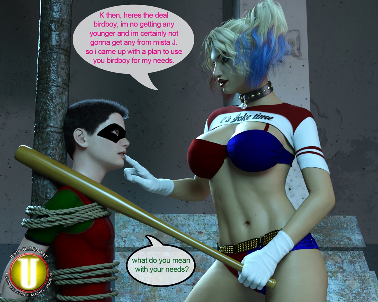 Batman Porn Robin Harly - merco | ultima belnades) harley and robin 3d porn comic