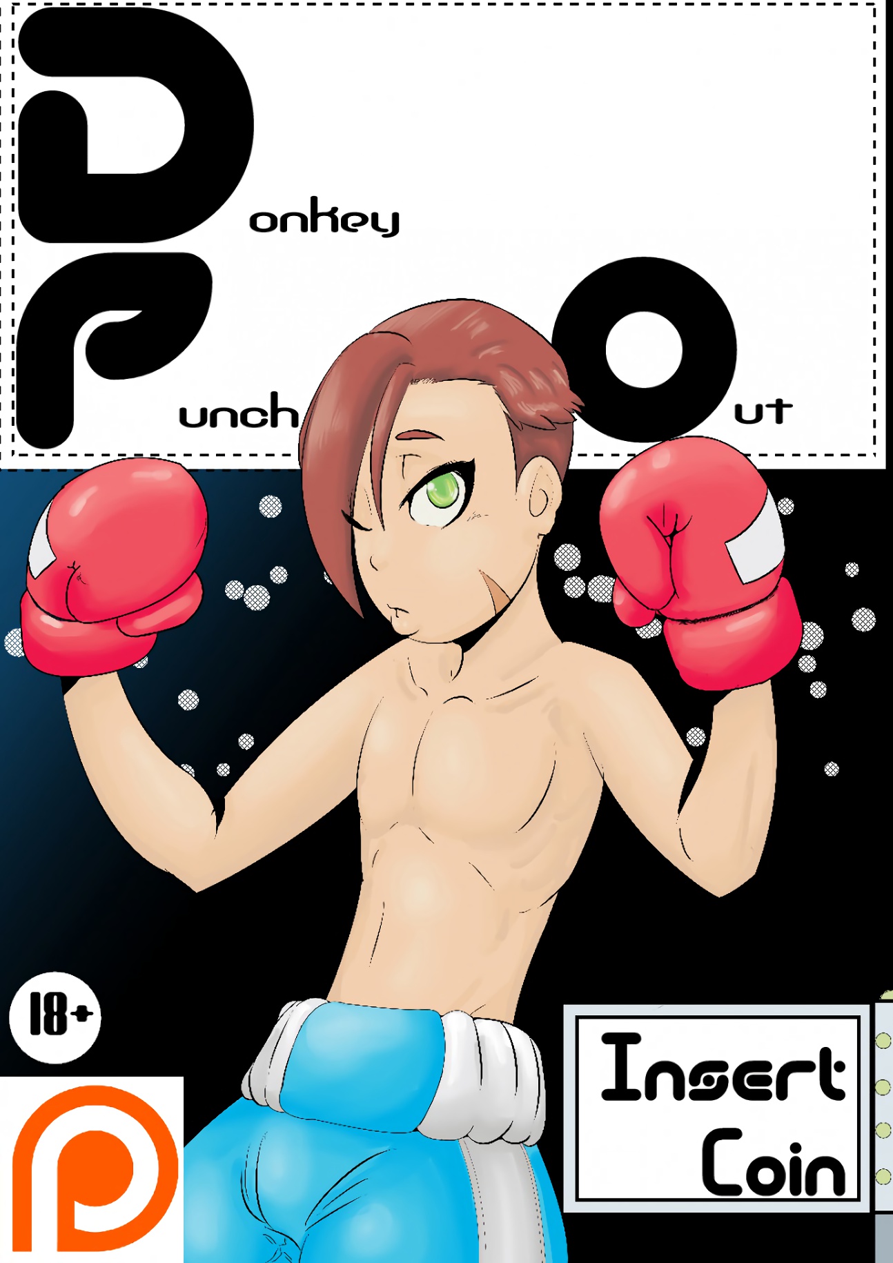 1294px x 1830px - Kokujin - Donkey-Punch Out (English) gay porn comic