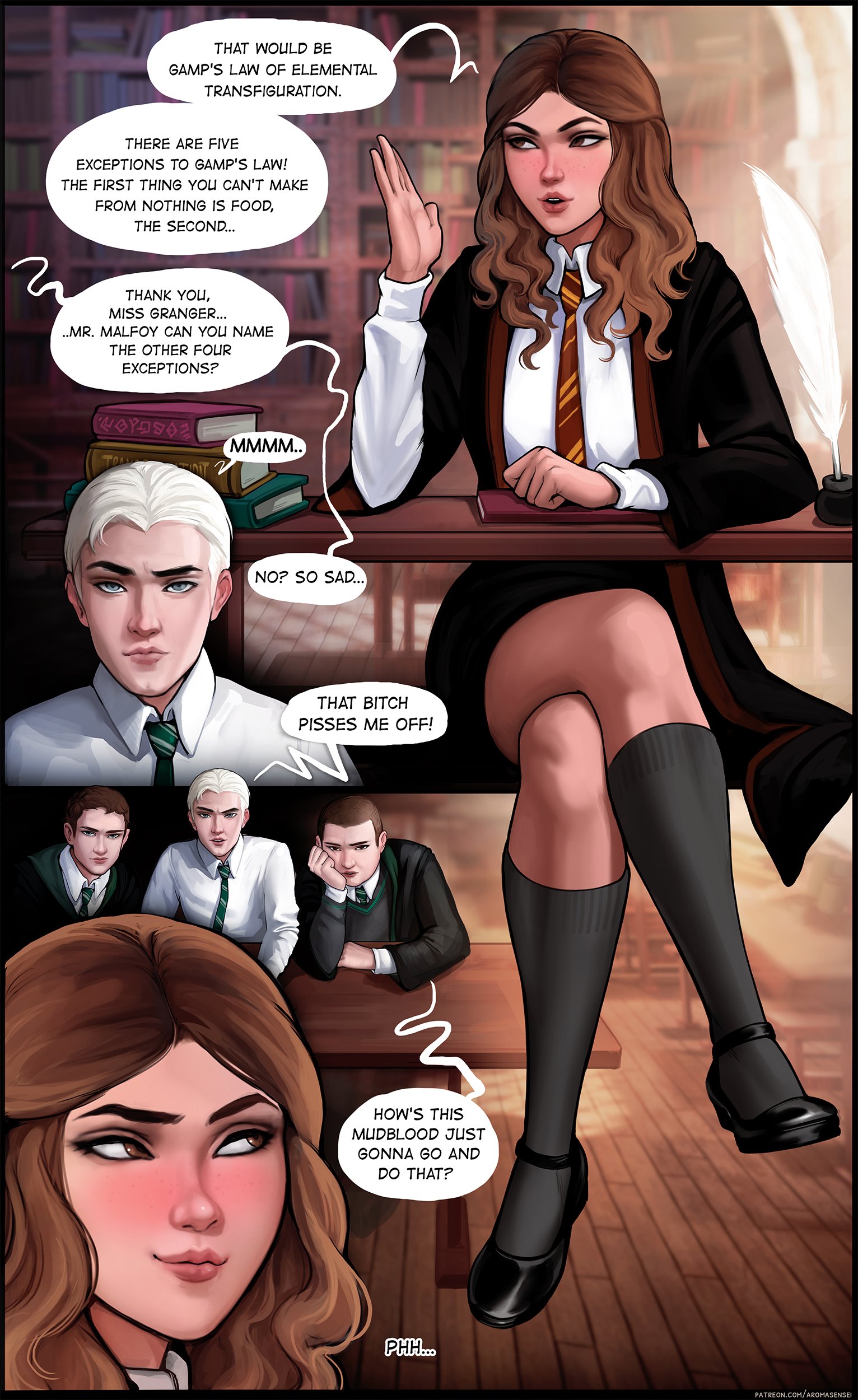 Draco fucks hermione porn comic