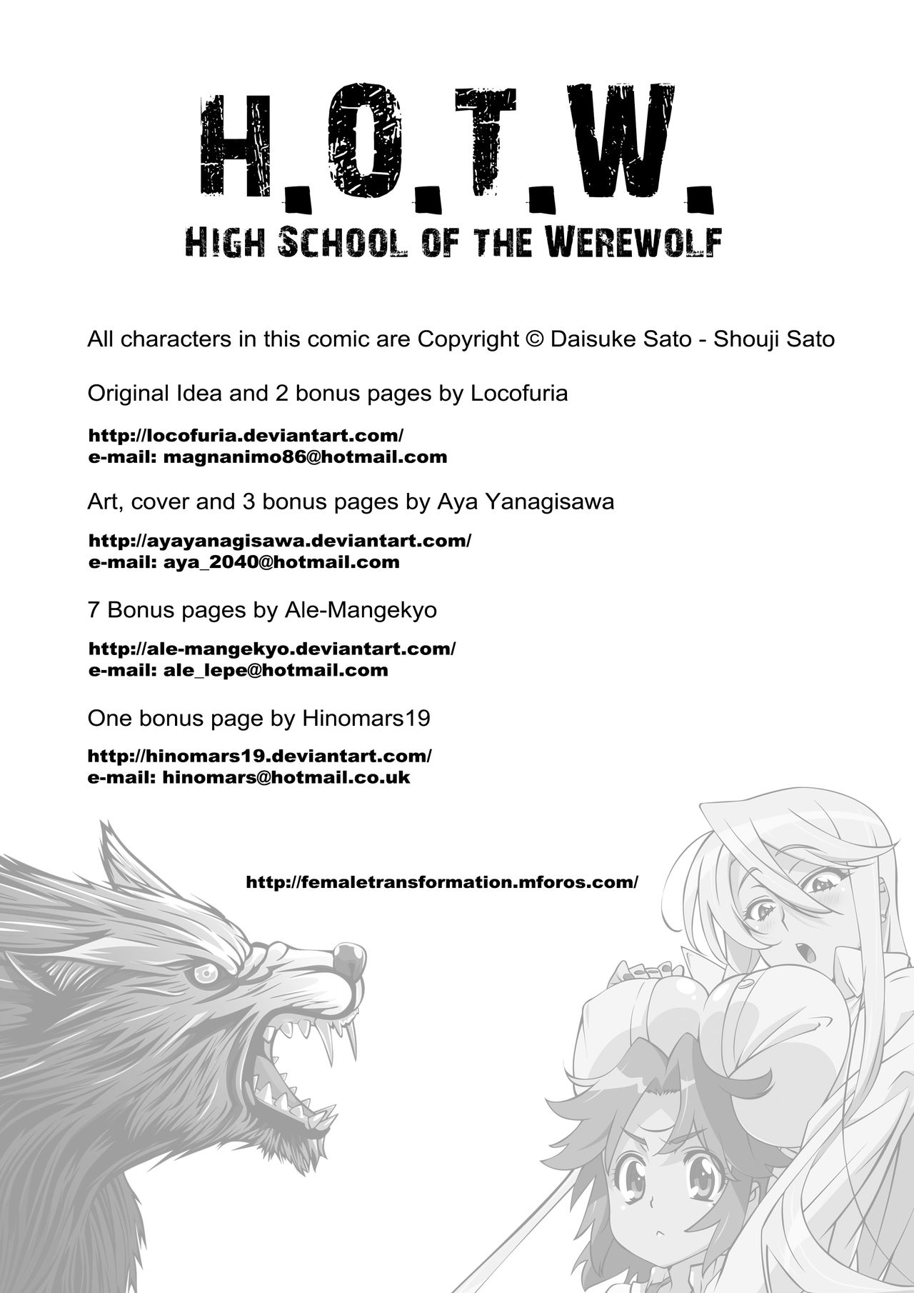 Highschool of the werewolf