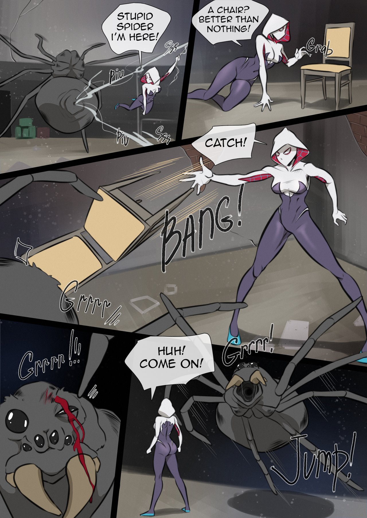 Spider-gwen defeated