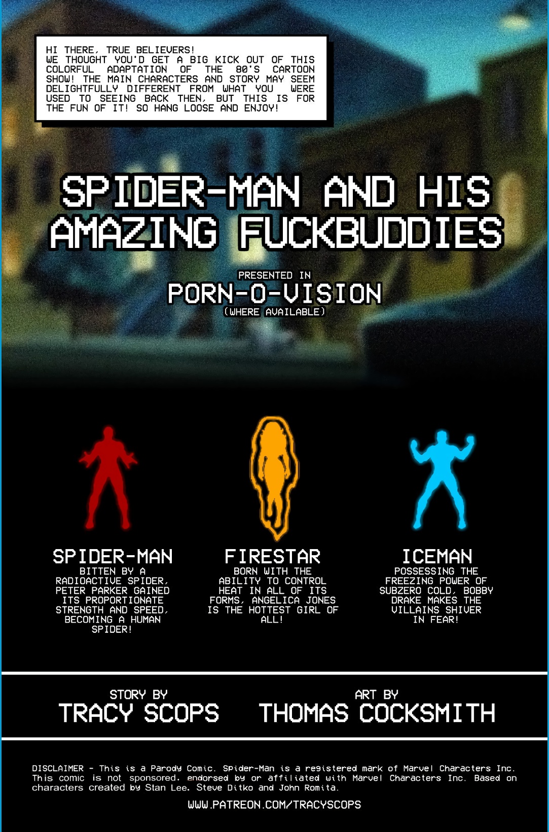 Tracy Scops)- (Thomas Cocksmith) Spider-Man And His Amazing Fuckbuddies