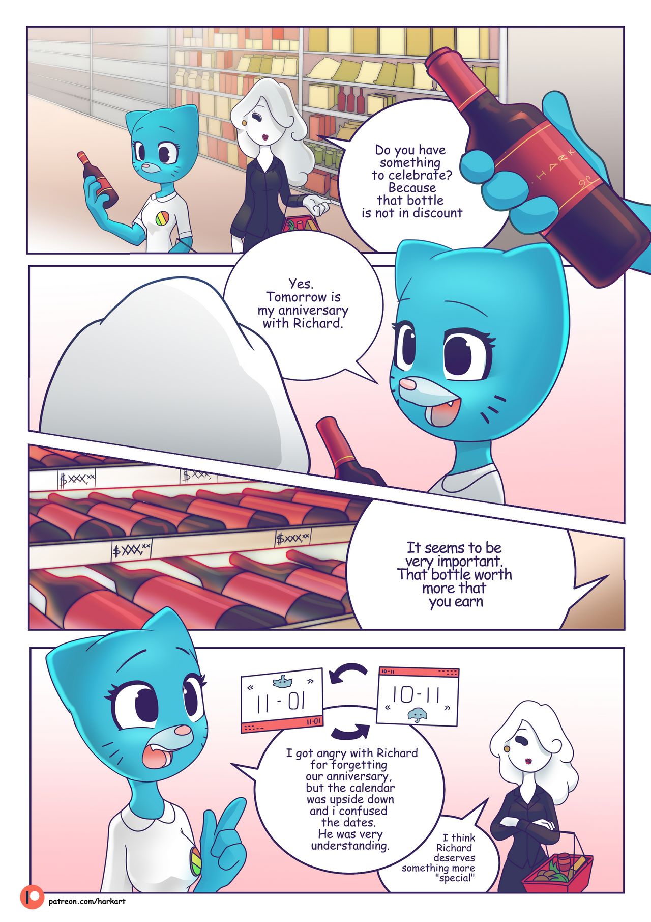 Amazing World Of Gumball Lesbian Porn Strapon - Hark - The Amazing Surprise (Gumball) porn comic Â» Page 2