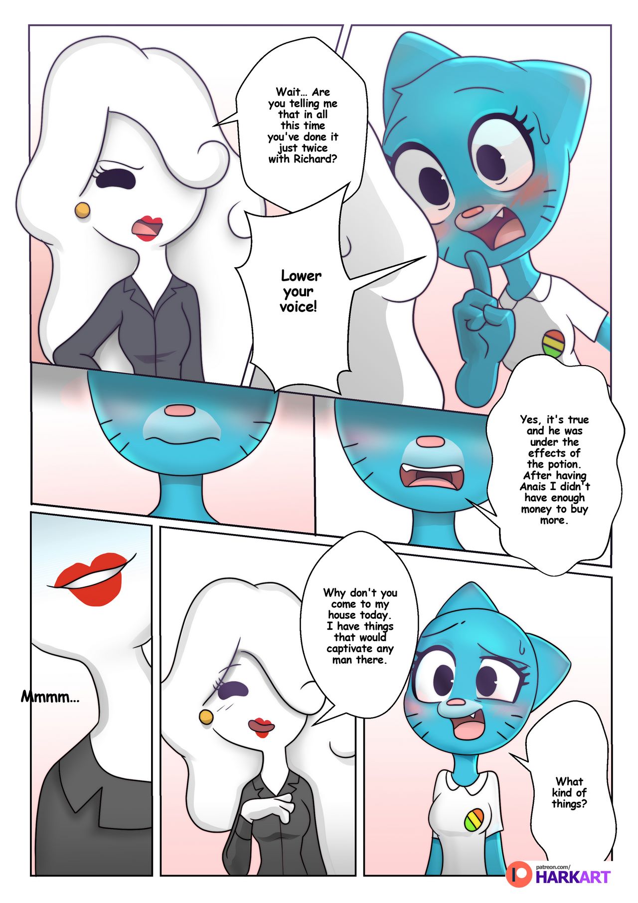 Amazing World Of Gumball Lesbian Porn Strapon - Hark - The Amazing Surprise (Gumball) porn comic