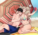 Ann/Akira beach time