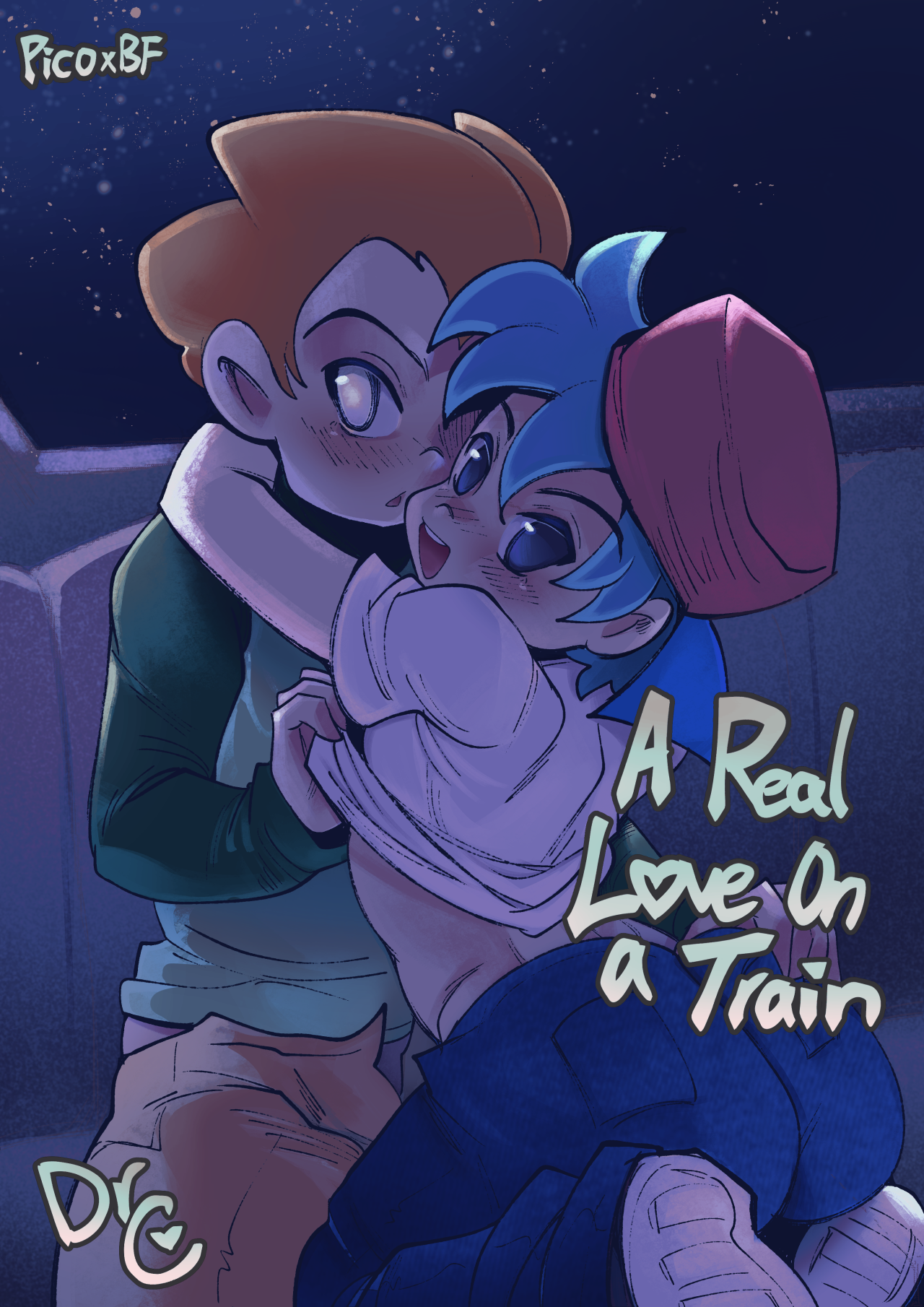 X 3d Bf - A Real Love On a Train gay porn comic
