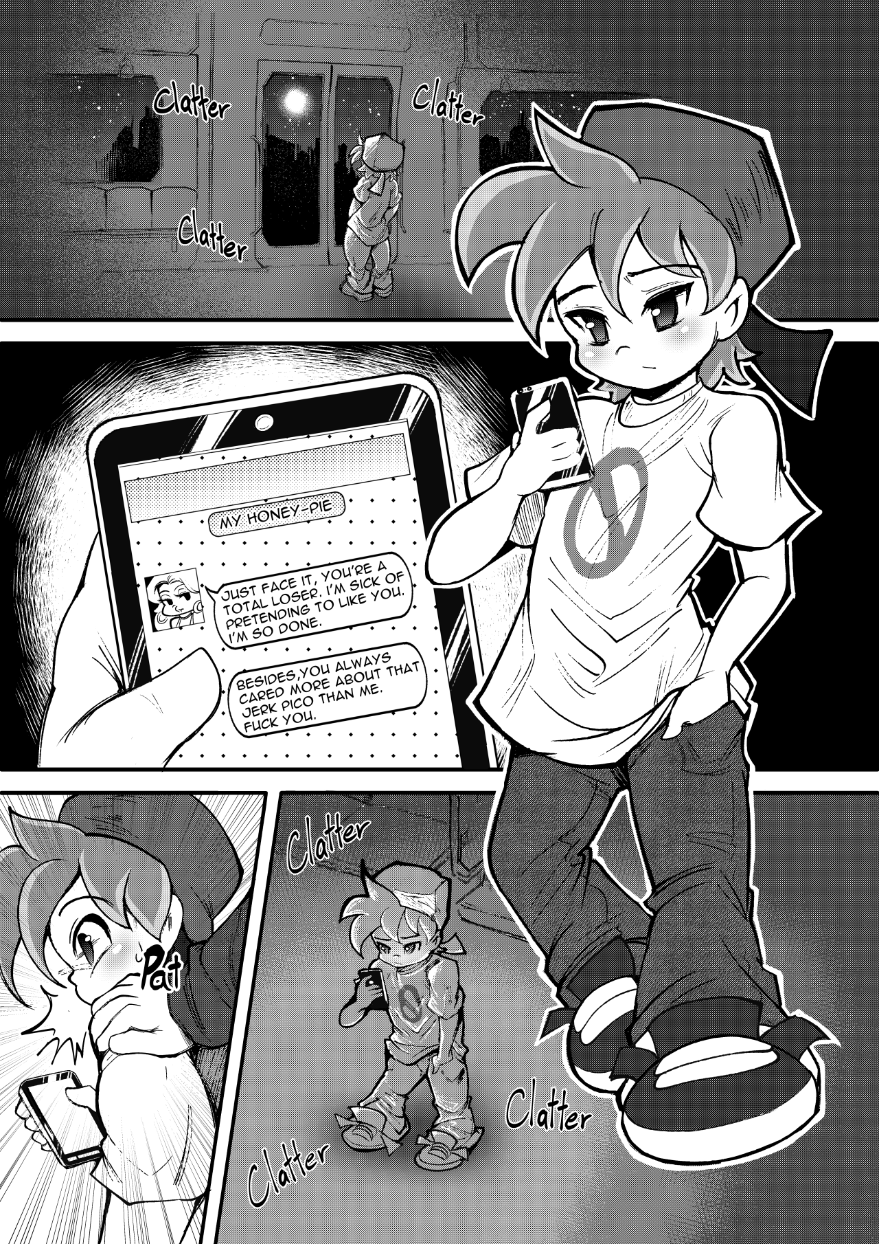 Pico X Bf: A Real Love On A Train Comic Dub