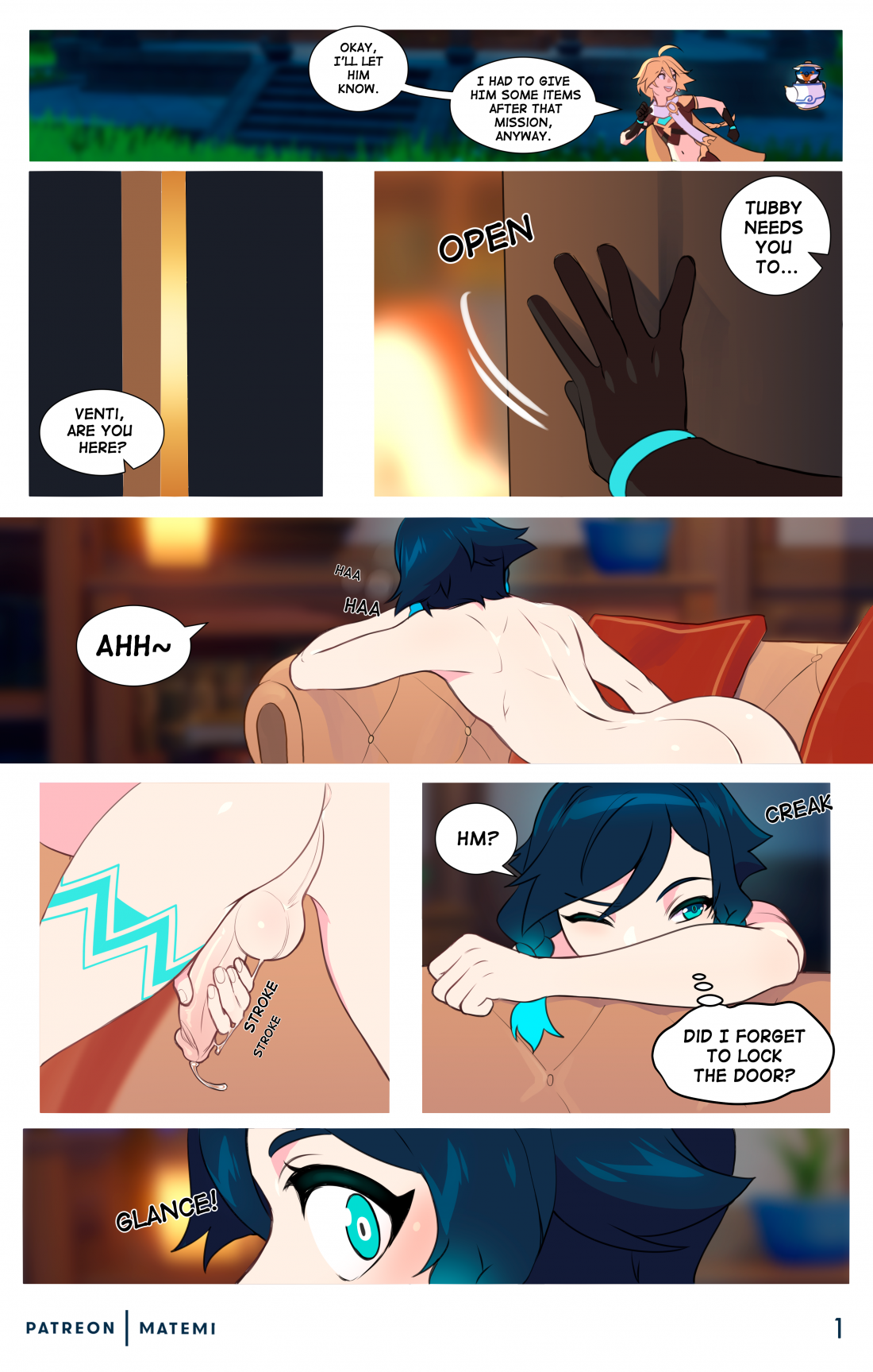 Venti X Aether gay porn comic