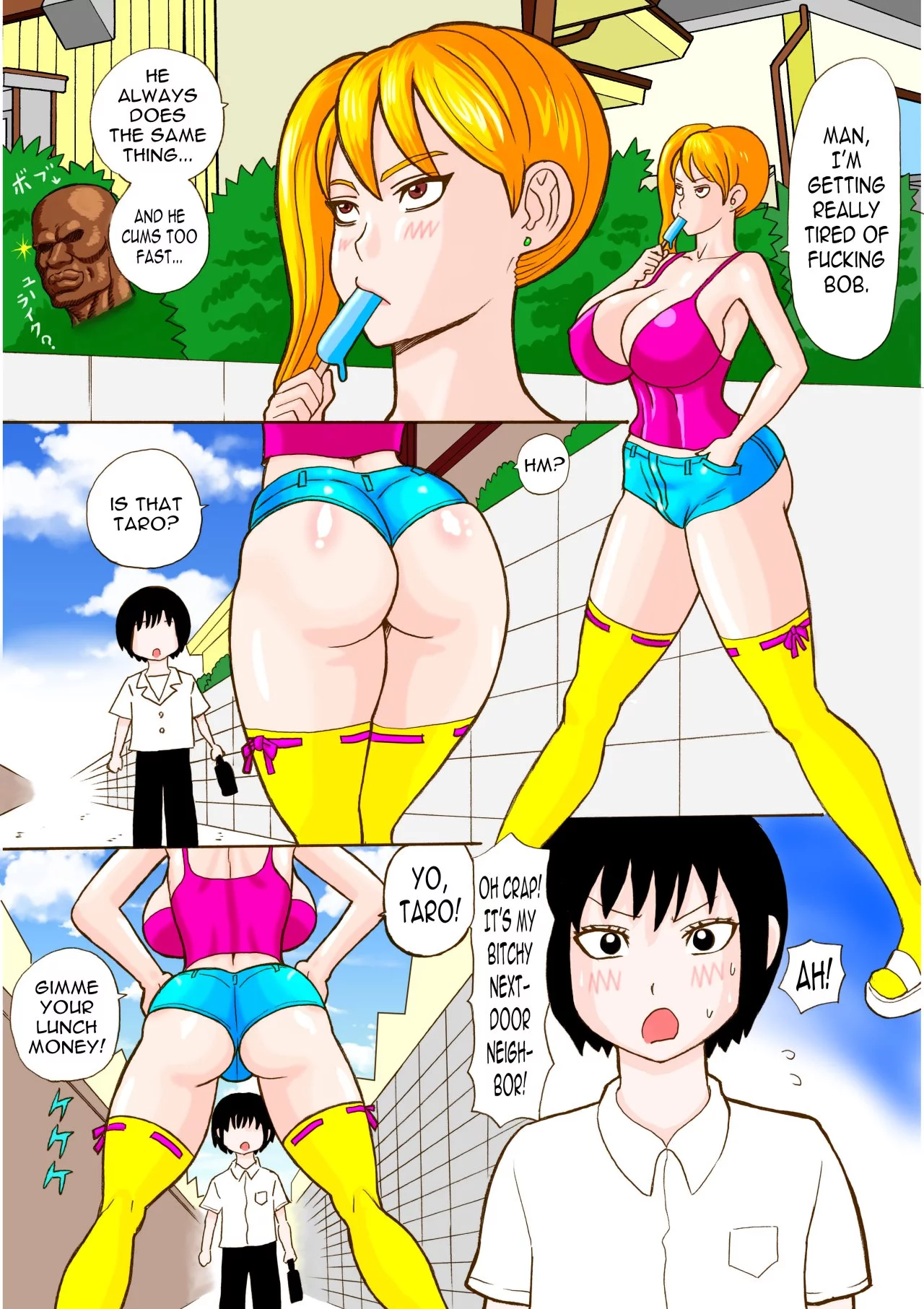 Watanabe Tou (Watanabe Kenpo) Tonari no Bitch Nee-chan English porn comic