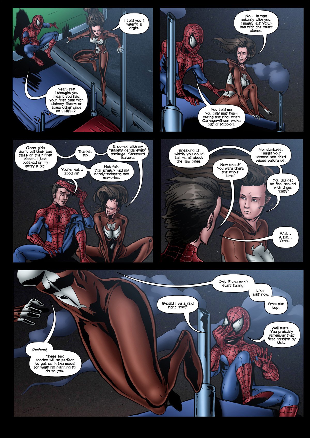 Ultimate Spider Man Porn - Tracy Scops (Ren X) Ultimate Spider-Man XXX 7 - Spidercest porn comic