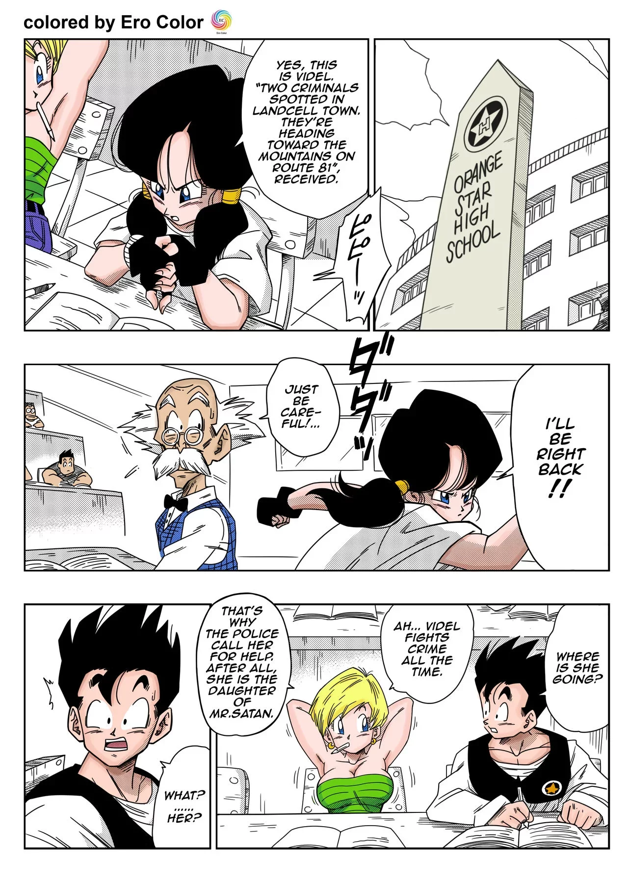 1280px x 1811px - Yamamoto RAPE THE HEROINE! (Dragon Ball Z) English Colorized porn comic