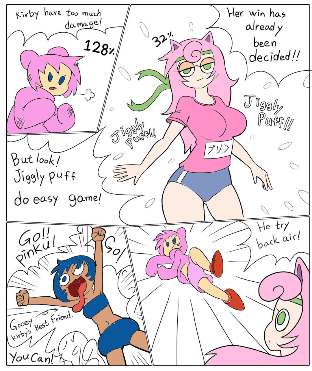 Kirby Cartoon Porn - Kirby vs Jigglypuff porn comic