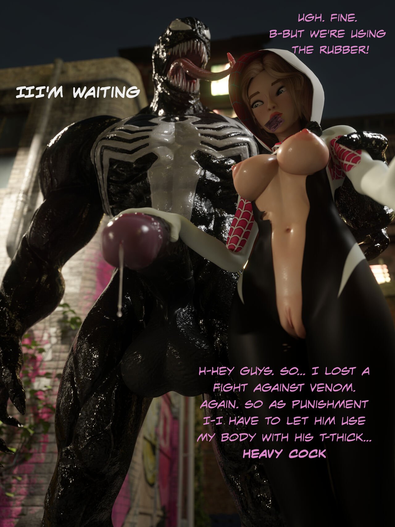 Spider gwen x venom porn