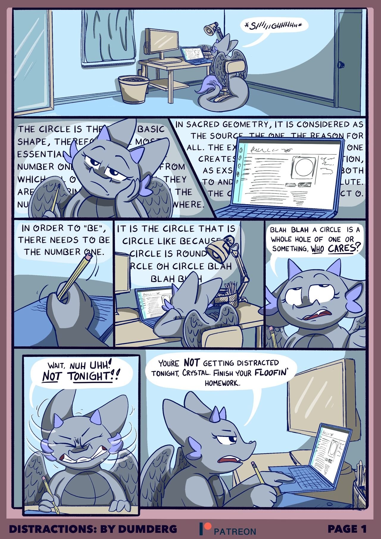 1280px x 1811px - Distractions by DumDerg furry porn comic