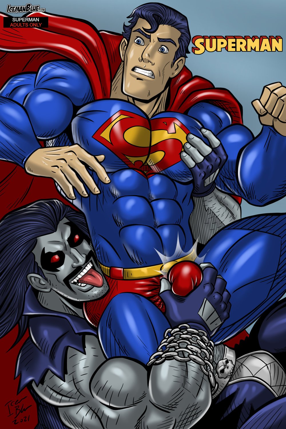 1000px x 1500px - Iceman Blue - Superman gay porn comic