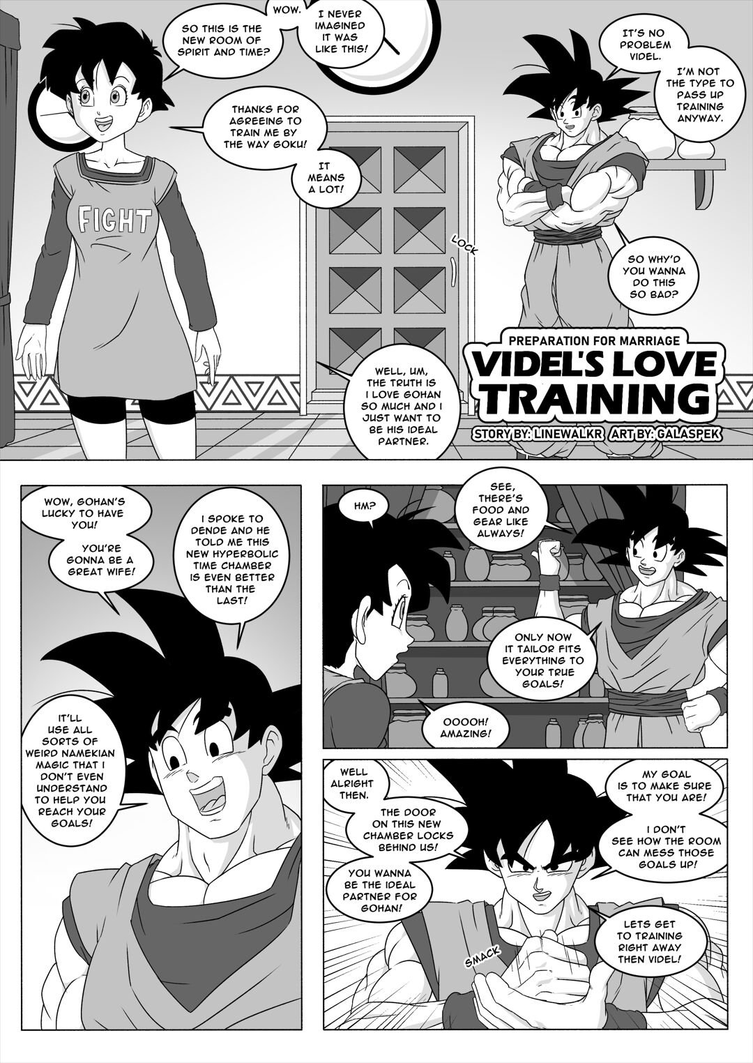 Videl Lesbian - Galaspek - Videl's Love Training (Dragon Ball Z) porn comic