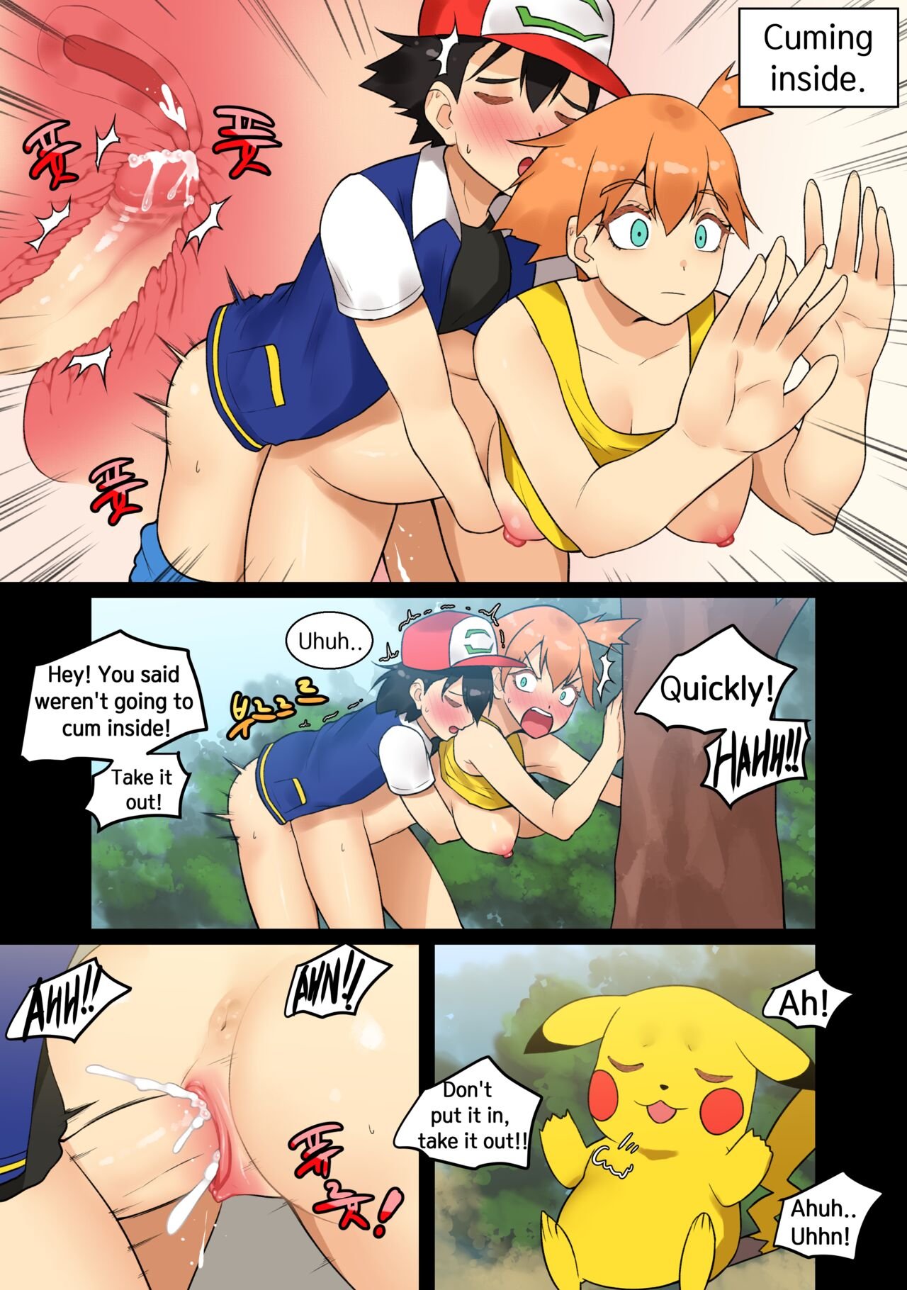 Ash - HSD - Ash x Misty (Trip with Pikachu 1- 5) porn comic