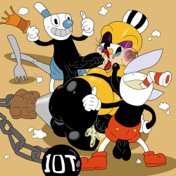Cuphead & Mugman taking Wives (and Lives)