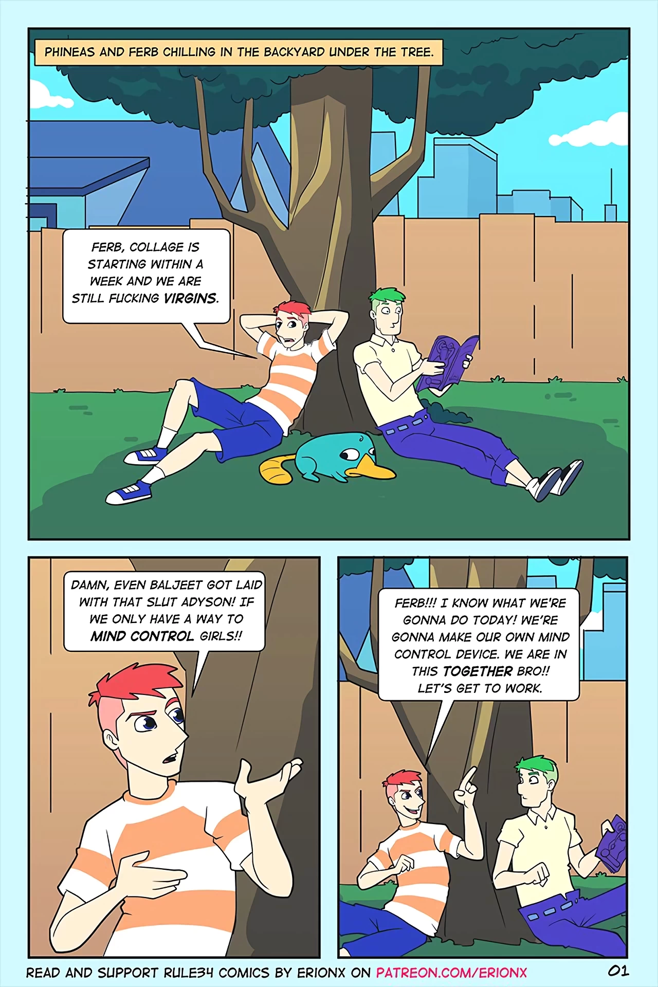 1280px x 1920px - ErionX Pervy Fellas (Phineas and Ferb) porn comic