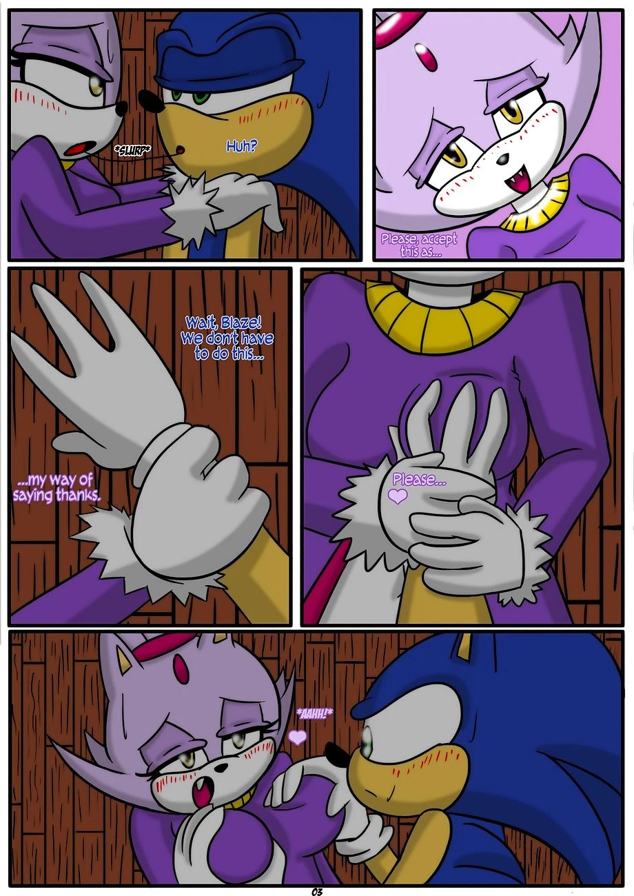 Sonic x Blaze porn comic
