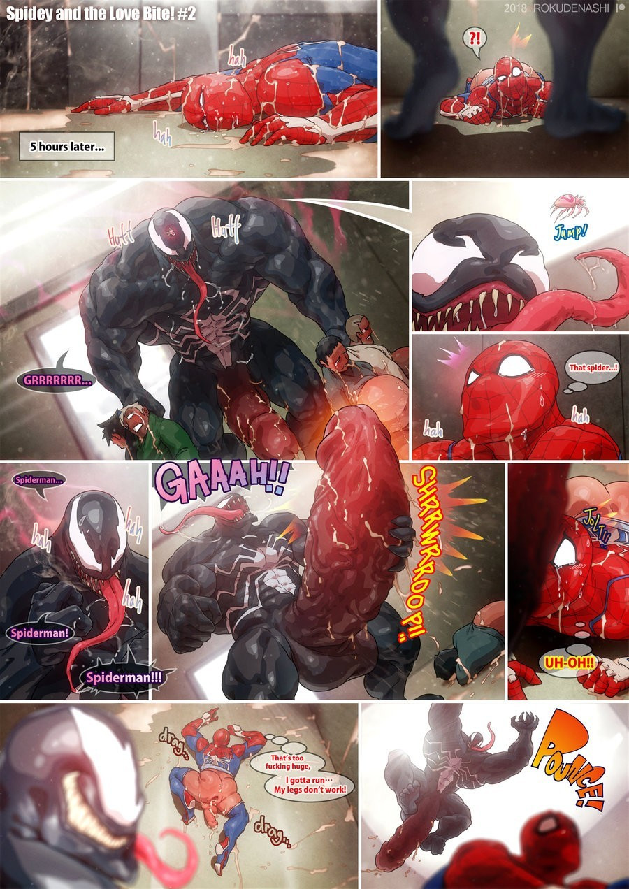 Spiderman and the love bite gay porn comic