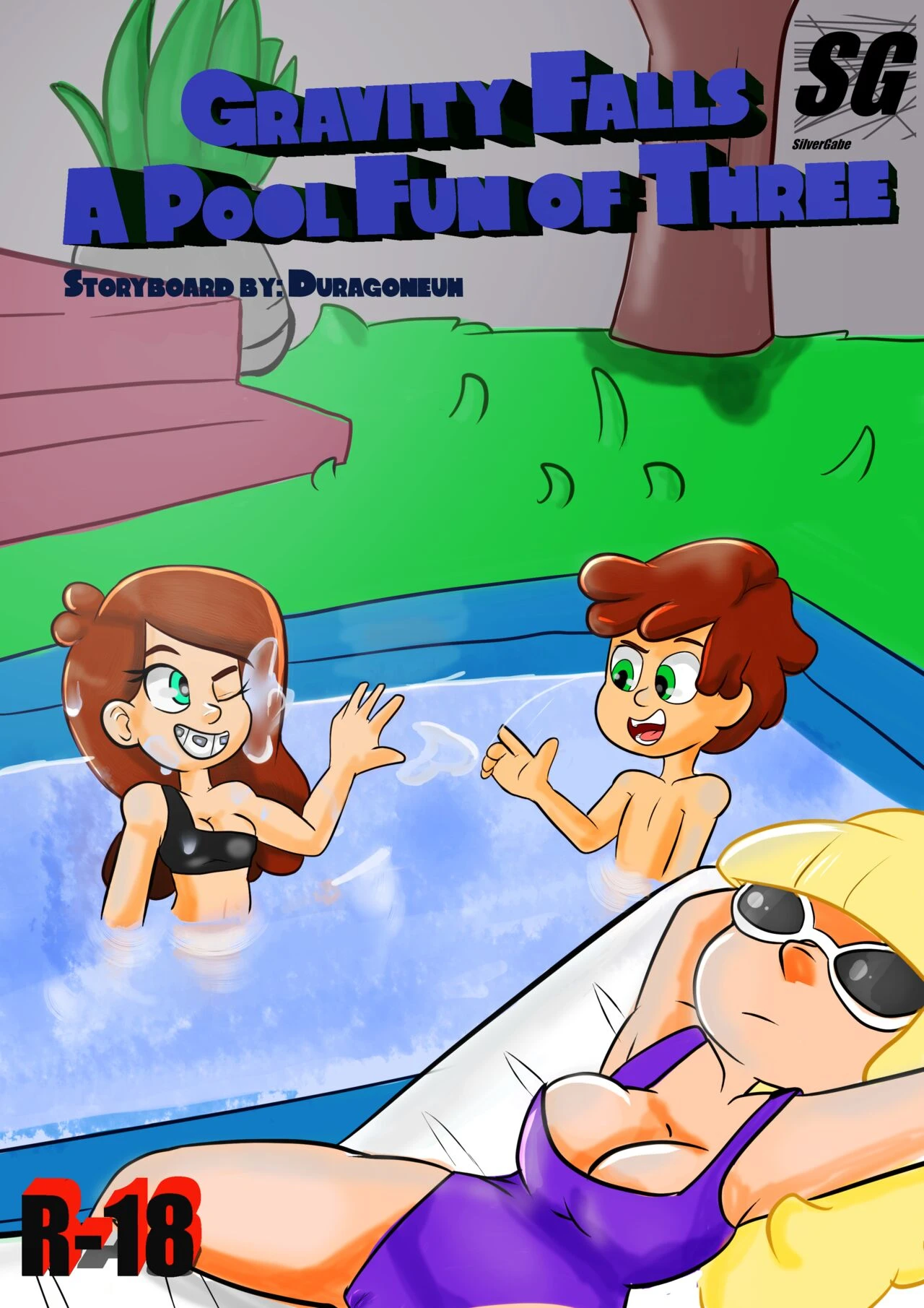 1280px x 1811px - silvergabe - A Pool fun of Three gravity falls) porn comic