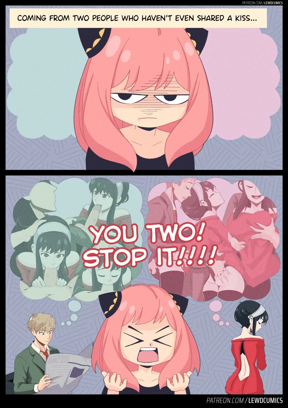 Anya and damian porn comic