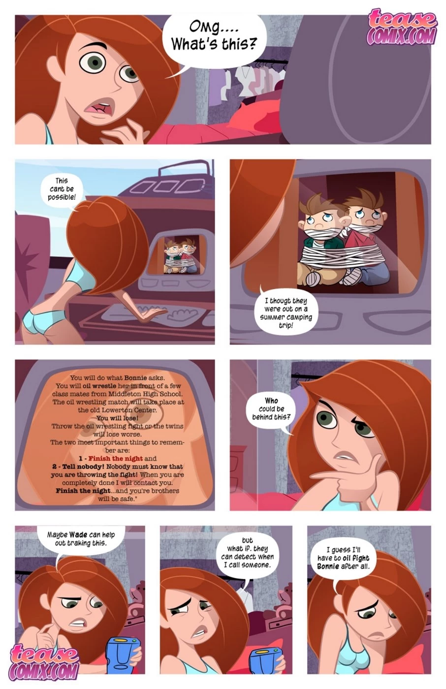 Kim Possible Brothers Porn - TeaseComix Cheer Fight (kim possible) porn comic