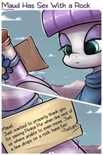 Maud has sex with a rock