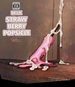 Milk Strawberry Popsicle