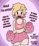 Femboy cheerleader