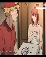 Makima Fucks the Pizza Delivery Guy